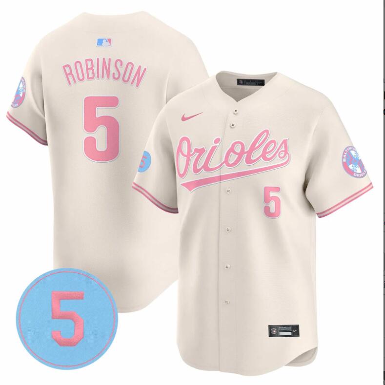 Men Baltimore Orioles #5 Robinson cream 2024 Nike MLB jersey
